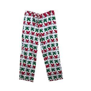 Hanna Andersson Mickey Mouse Christmas Flannel Pajama Pants UNISEX ADULT M EUC